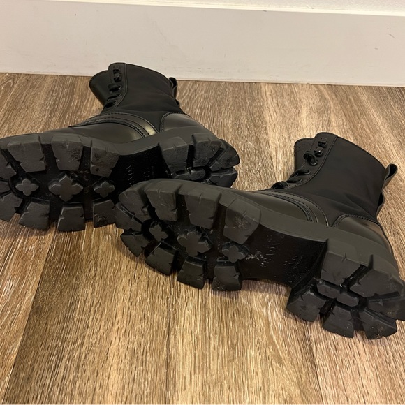 PRADA Monolith Leather and Re-Nylon Boots - 💯 AUTHENTIC - SZ 9 - Picture 12 of 15